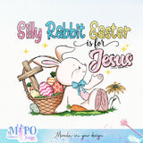 Silly rabbit easter is for Jesus sublimation 