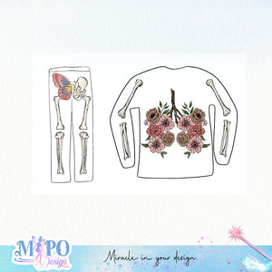 Skeleton T-shirt sublimation design, png for sublimation, Skeleton design, Spooky PNG