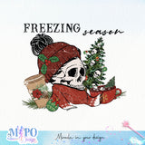 Sorta Merry Sorta Scary sublimation design, png for sublimation, Christmas PNG, Christmas Skeleton PNG