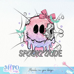 Spooky Dude sublimation design, png for sublimation, Retro Halloween design, Halloween Kid PNG