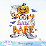 Spooky little babe sublimation design, png for sublimation, Halloween characters sublimation, Jack o' Lanterns design