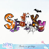 Spooky sublimation design, png for sublimation, halloween png, Holiday vibes sublimation