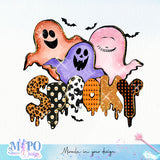 Spooky sublimation design, png for sublimation, halloween png, Holiday vibes sublimation