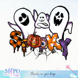 Spooky sublimation design, png for sublimation, halloween png, Holiday vibes sublimation