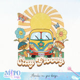 Stay Groovy sublimation design, png for sublimation, retro sublimation, inspiring png