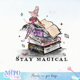 Stay magical sublimation design, png for sublimation, halloween png, Holiday vibes sublimation