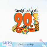 Straight outta the 90s sublimation design, png for sublimation, Retro 90S png, Retro Vibe, Retro quotes