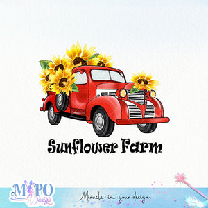 Sunflower Farm sublimation design, png for sublimation, Retro sunflower PNG, hobbies vibes png