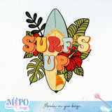 Surf's Up sublimation design, png for sublimation, Summer png, Beach vibes PNG