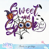 Sweet And Spooky sublimation design, png for sublimation, Retro Halloween design, Halloween styles