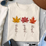 Thankful grateful blessed Sublimation design, png for sublimation, Autumn PNG, Positive vibe PNG, Autumn vibe PNG