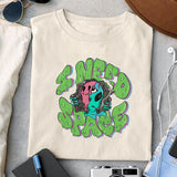 I need space sublimation design, png for sublimation, Aliens PNG, Outer space PNG