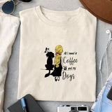 All I need is coffee and my dogs SVG design, png for sublimation, Mother SVG, Mother's quotes SVG
