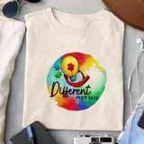 Different not less sublimation design, png for sublimation, Disease design, Autism awareness PNG