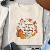 Autumn leaves & pumpkins please sublimation design, png for sublimation, Autumn PNG, Positive vibe PNG, Autumn vibe PNG