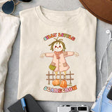 Silly little Scarecrow sublimation design, png for sublimation, Autumn PNG, Retro autumn PNG