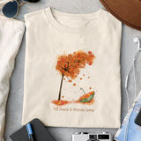 Fall breeze & Autumn leaves sublimation design, png for sublimation, Autumn PNG, Positive vibe PNG, Autumn vibe PNG