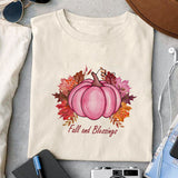 Fall and blessings sublimation design, png for sublimation, Autumn PNG, Positive vibe PNG, Autumn vibe PNG