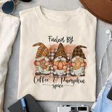 Fueled BY Coffee & Pumpkin Spice sublimation design, png for sublimation, Autumn PNG, Positive vibe PNG, Autumn vibe PNG