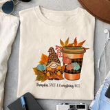 Pumpkin spice & everything nice sublimation design, png for sublimation, Autumn PNG, Positive vibe PNG, Autumn vibe PNG