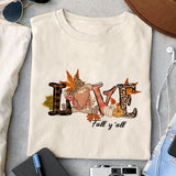 Love Fall y'all sublimation design, png for sublimation, Autumn PNG, Positive vibe PNG, Autumn vibe PNG