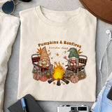 Pumpkins & Bonfires kinda day sublimation design, png for sublimation, Autumn PNG, Positive vibe PNG, Autumn vibe PNG