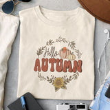 Hello Autumn sublimation design, png for sublimation, Autumn PNG, Positive vibe PNG, Autumn vibe PNG