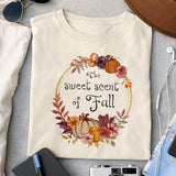 The sweet scent of fall Sublimation design, png for sublimation, Autumn PNG, Positive vibe PNG, Autumn vibe PNG