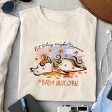 Not today maybe tomorrow Baby unicorn sublimation design, png for sublimation, Autumn PNG, Positive vibe PNG, Autumn vibe PNG