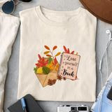 Lose yourself in a book sublimation design, png for sublimation, Autumn PNG, Positive vibe PNG, Autumn vibe PNG