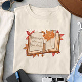 Just a girl in love with her books sublimation design, png for sublimation, Autumn PNG, Positive vibe PNG, Autumn vibe PNG