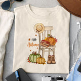 Hello autumn Sublimation design, png for sublimation, Autumn PNG, Positive vibe PNG, Autumn vibe PNG