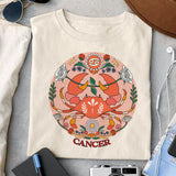 Cancer sublimation design, png for sublimation, Zodiac PNG, Birthday PNG