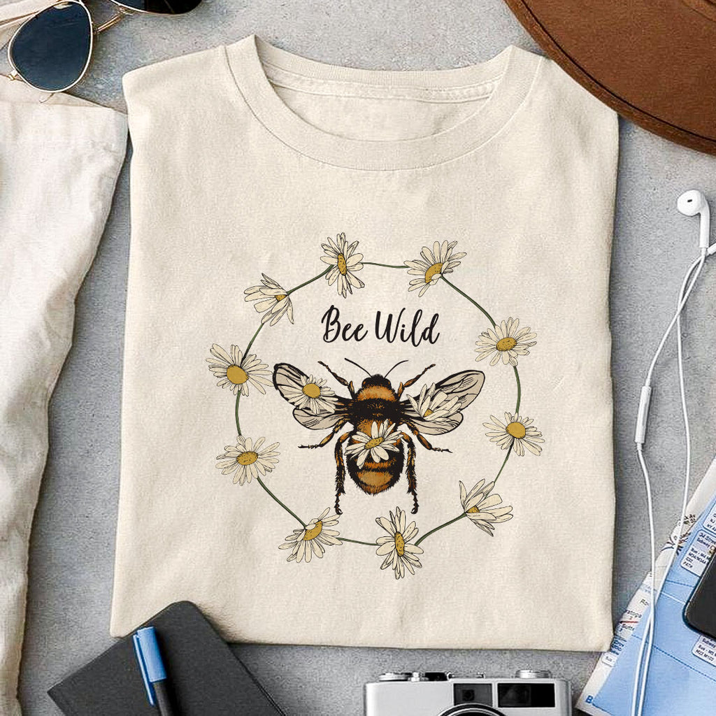 Bee Wild Sublimation design, png for sublimation, Retro sunflower PNG ...