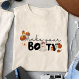 Shake your Boo-ty sublimation design, png for sublimation, Boo halloween design, Halloween styles, Retro halloween design