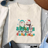Believe in the magic of Christmas sublimation design, png for sublimation, Christmas PNG, Cozy Christmas PNG