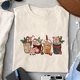 Christmas Coffee sublimation design, png for sublimation, Christmas PNG,  Christmas Animals PNG