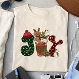 JOY sublimation design, png for sublimation, Christmas PNG,  Christmas Animals PNG