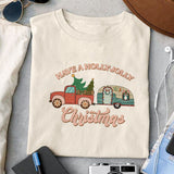Have a Holly Jolly Christmas sublimation design, png for sublimation,  Camping christmas png,Christmas design