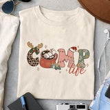 Camp life sublimation design, png for sublimation,  Camping christmas png,Christmas design