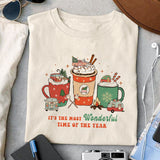 It's the most wonderful time of the year sublimation design, png for sublimation,  Camping christmas png,Christmas design