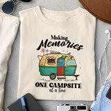 Making memories one campsite at a time sublimation, png for sublimation, Camp Life Png, camping vibes png