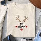 Oh deer sublimation design, png for sublimation, Christmas PNG,  Christmas Animals PNG