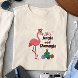 Merry christmas flamingo sublimation design, png for sublimation, Christmas PNG,  Christmas Animals PNG
