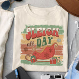 Tis the season to sleigh sublimation design, png for sublimation, Christmas PNG, Retro Christmas PNG