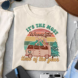 It's the most wonderful time of the year sublimation design, png for sublimation, Christmas PNG, Retro Christmas PNG