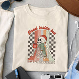 Dead inside but It's christmas sublimation design, png for sublimation, Christmas PNG, Retro Christmas PNG