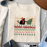 Meowy Christmas sublimation design, png for sublimation, Christmas PNG,  Christmas SVG