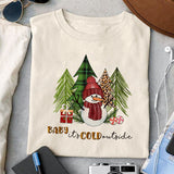 Baby it's cold outside sublimation design, png for sublimation, Christmas PNG, Christmas vibes PNG