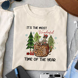 It's the most wonderful time of the year sublimation design, png for sublimation, Christmas PNG, Christmas vibes PNG